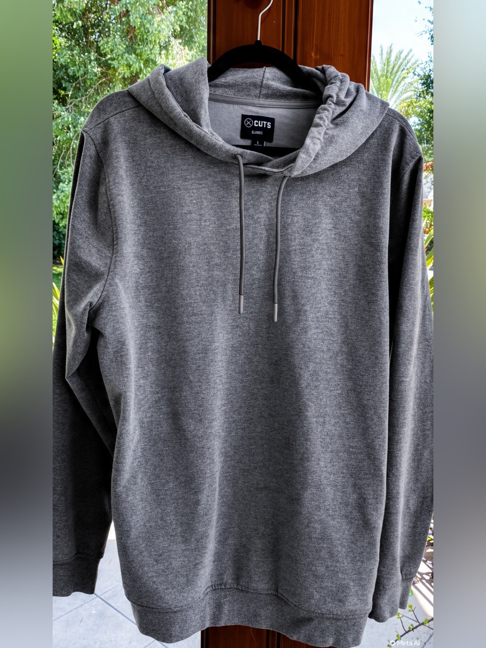 Cuts Clothing Men's Olive Gray Pullover Hoodie